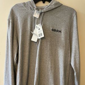 Mens Adidas Long Sleeve Hooded Shirt